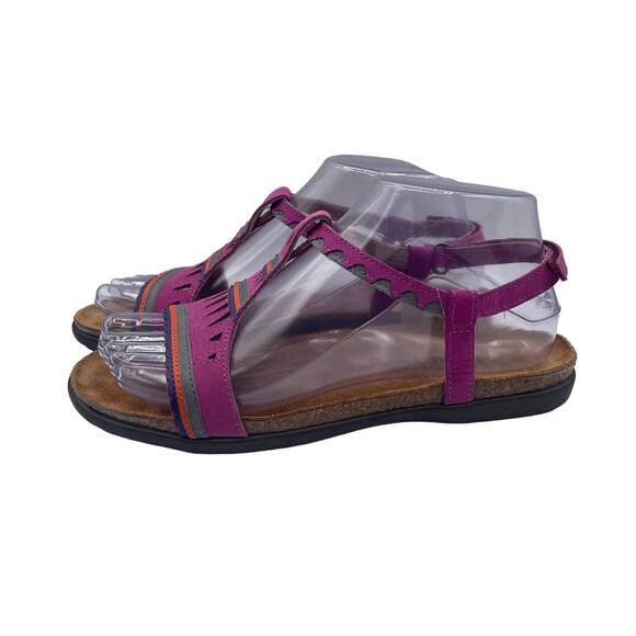 NAOT Odelia Sandals Ankle Strap Pink Casual Festival Womens 37 6 6.5 - Picture 1 of 8
